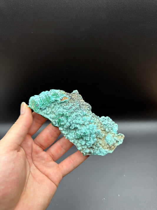 MALACHITE AND DRUZY QUARTZ ON CHRYSOCOLLA - LIKASI, CONGO