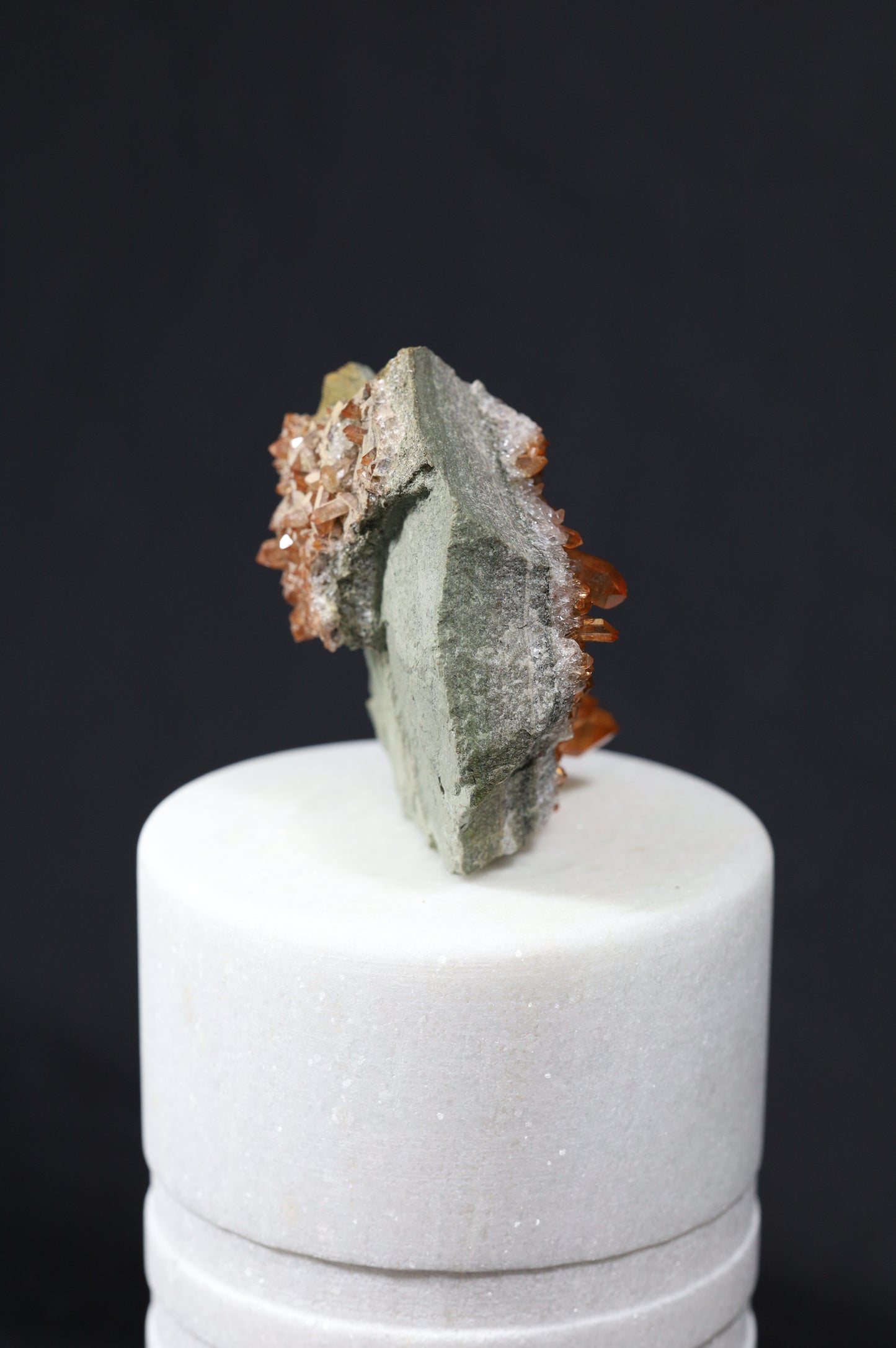 GEMMY ORANGE QUARTZ CLUSTER - SWEDEN