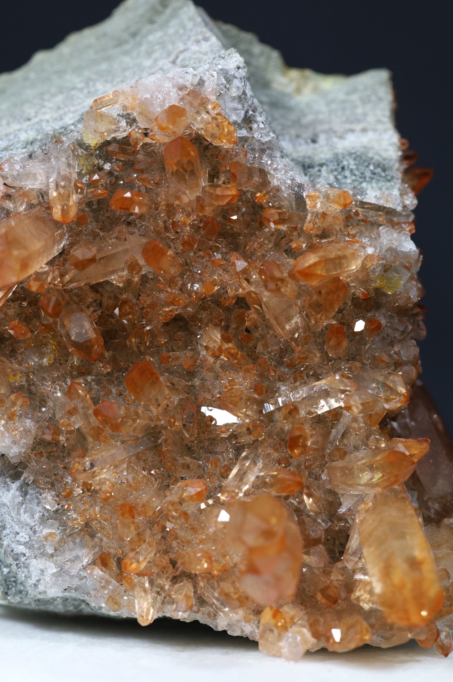 GEMMY ORANGE QUARTZ CLUSTER - SWEDEN