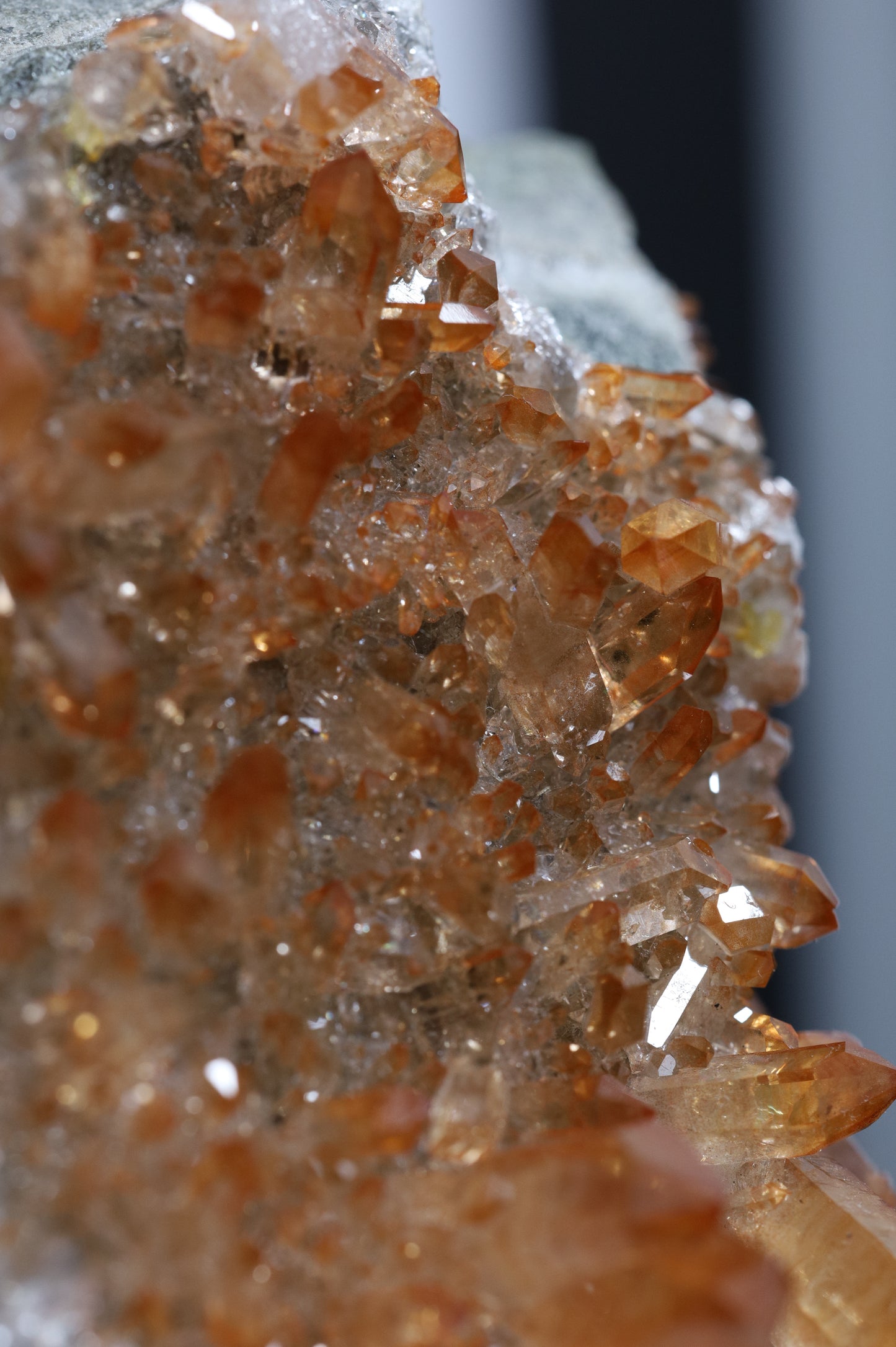 GEMMY ORANGE QUARTZ CLUSTER - SWEDEN