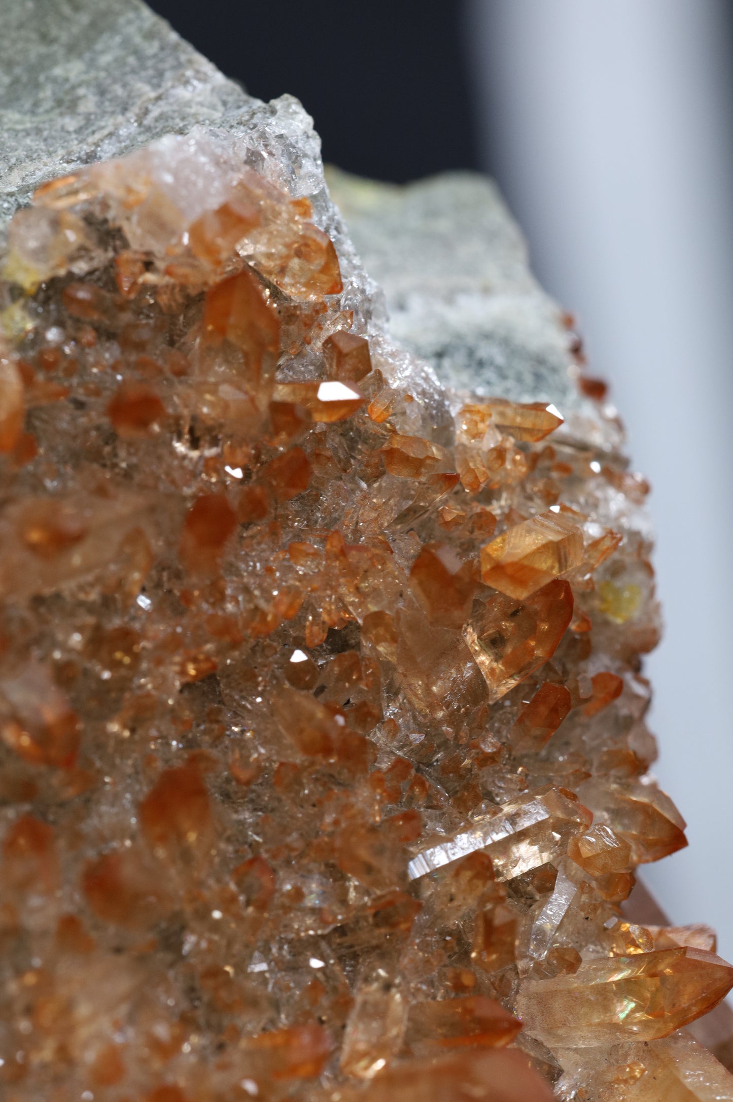 GEMMY ORANGE QUARTZ CLUSTER - SWEDEN