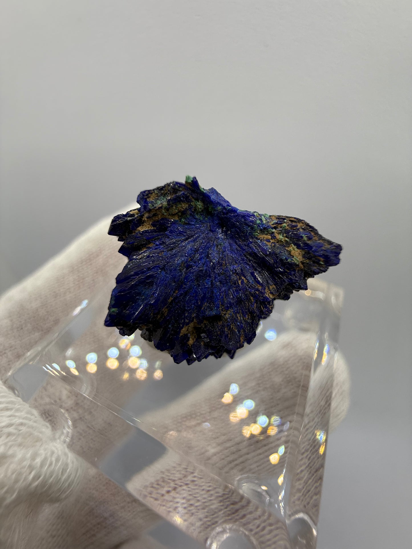 AZURITE AND MALACHITE THUMBNAIL - BURRA COPPER MINE, SOUTH AUSTRALIA