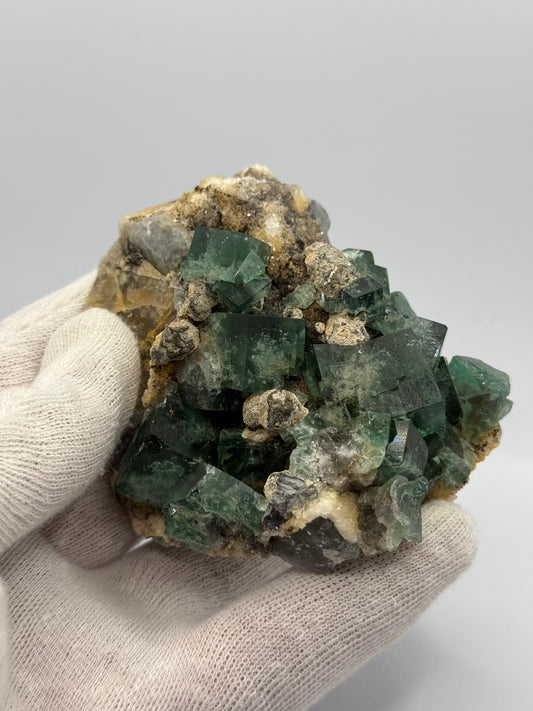 COLOUR CHANGE GREEN-BLUE FLUORITE - DIANA MARIA MINE, ENGLAND