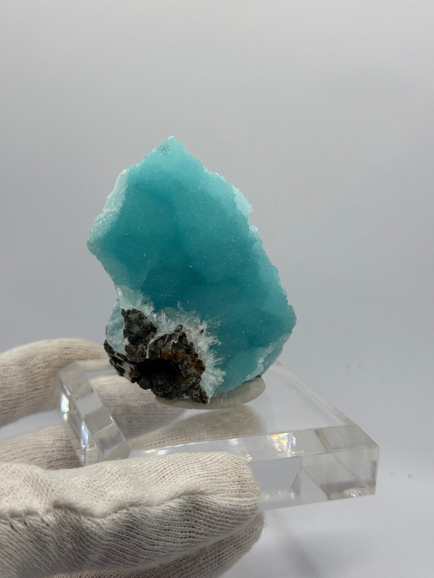 HIGH GRADE BLUE ARAGONITE - WENSHAN MINE, CHINA