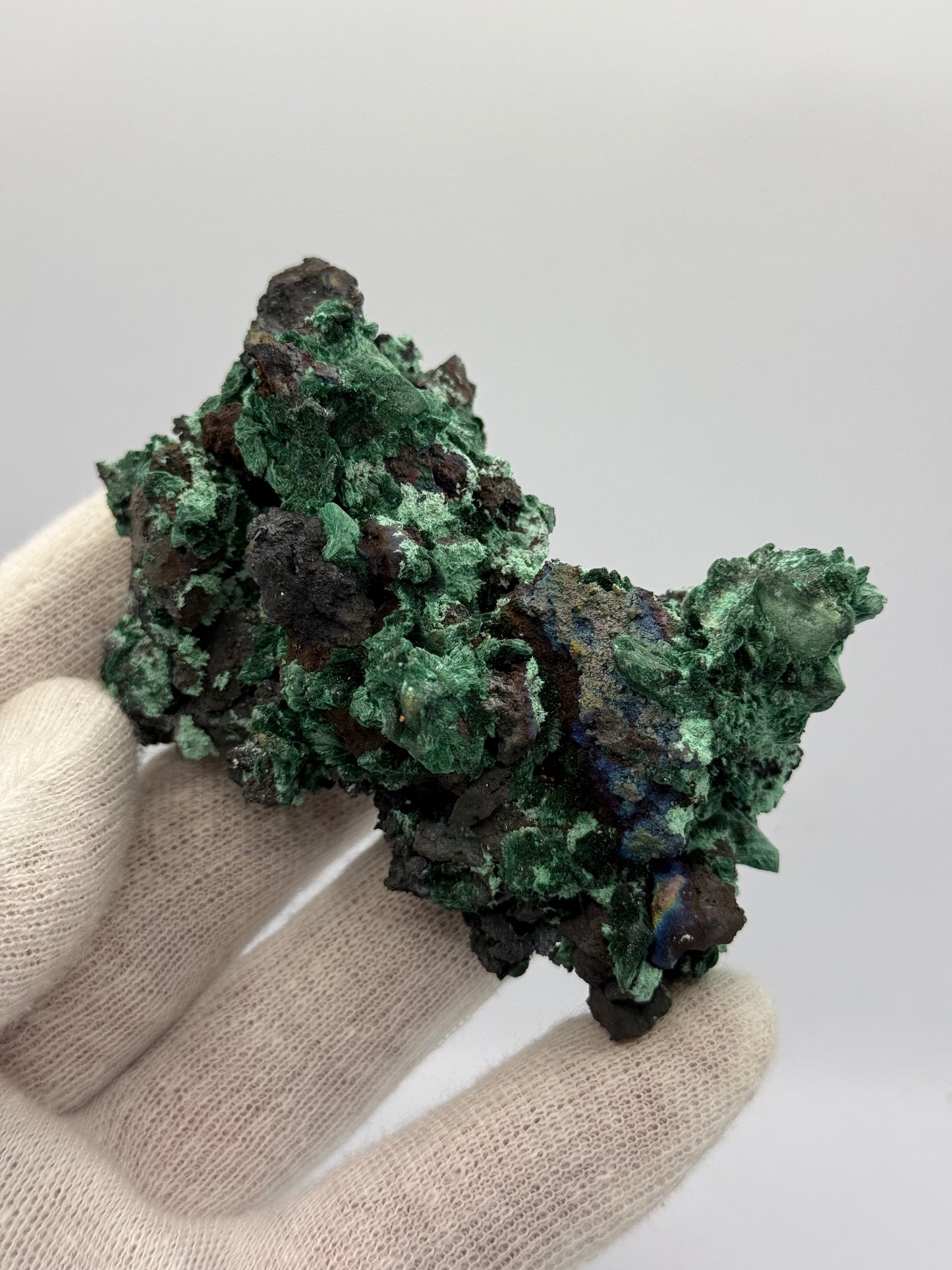 MALACHITE AFTER AZURITE - WHIM CREEK MINE, WESTERN AUSTRALIA