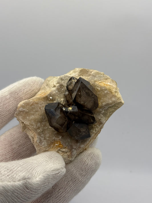 MOORALLA SMOKY QUARTZ ON MATRIX - MOORALLA, VICTORIA