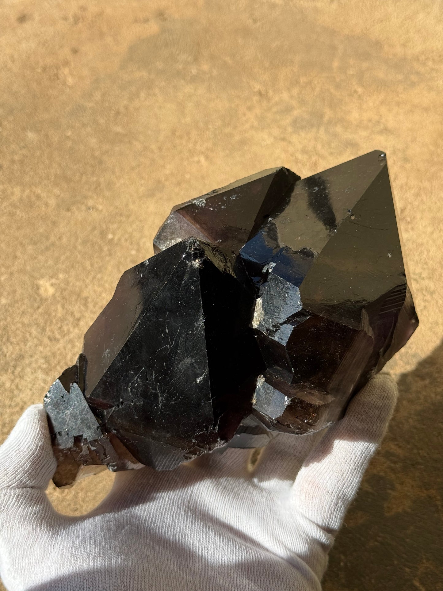 LARGE TWIN AUSTRALIAN SMOKY QUARTZ - PILBARA REGION, WESTERN AUSTRALIA
