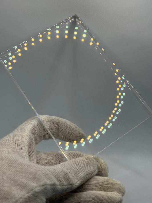 140mm x 100mm x 10mm ACRYLIC MINERAL DISPLAY STAND