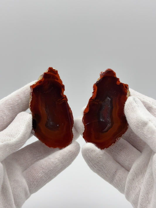 RARE BLACK SEA AGATE PAIR - ORDU, BLACK SEA REGION, TURKEY