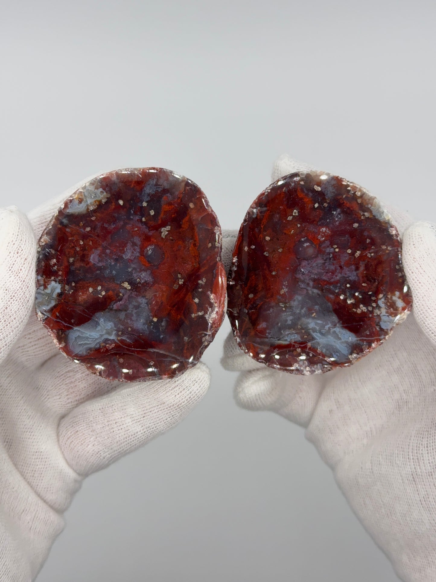 RARE BLACK SEA AGATE PAIR - ORDU, BLACK SEA REGION, TURKEY