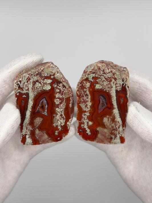 RARE BLACK SEA AGATE PAIR - ORDU, BLACK SEA REGION, TURKEY