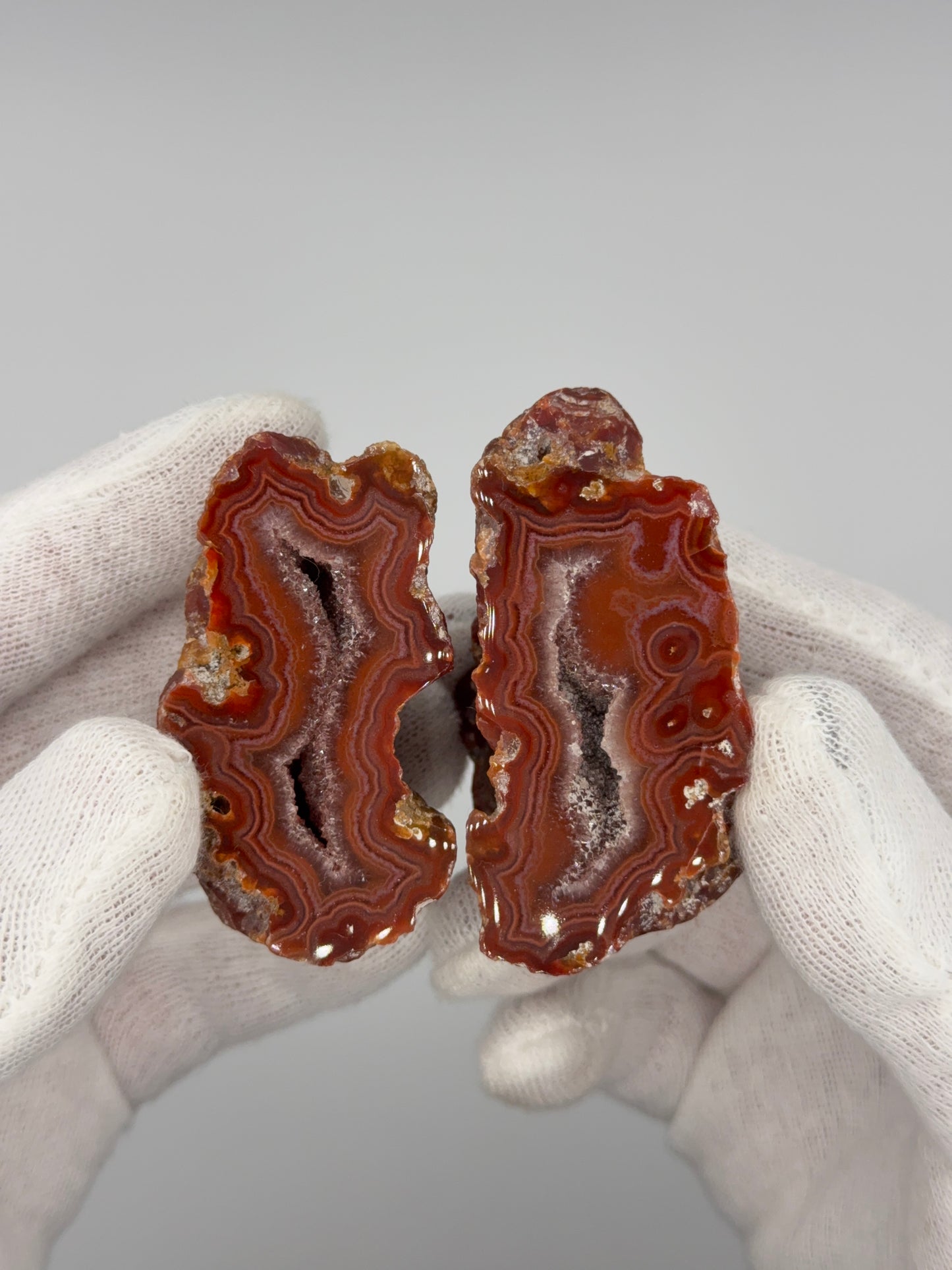 RARE BLACK SEA AGATE PAIR - ORDU, BLACK SEA REGION, TURKEY