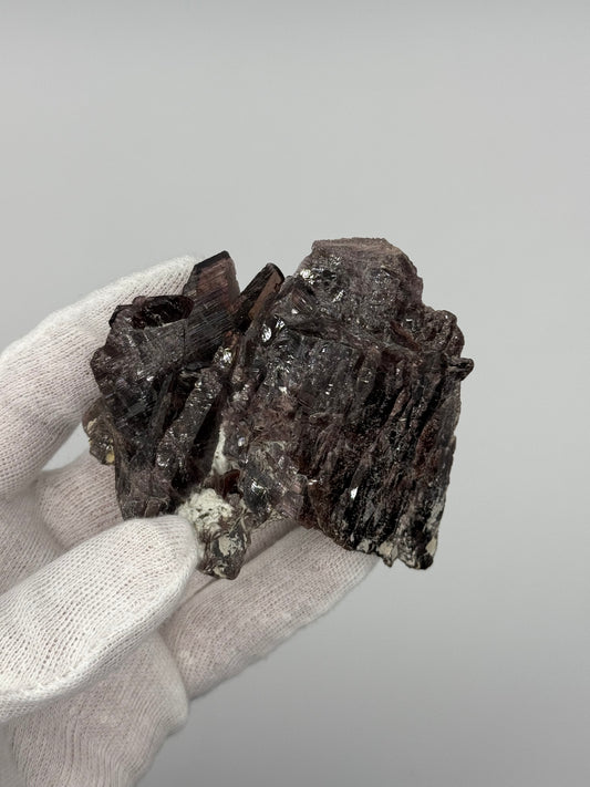 AXINITE & EPIDOTE - TORMIQ VALLEY, HARAMOSH MTNS, ROUNDU DISTRICT, GILGIT-BALTISTAN, PAKISTAN