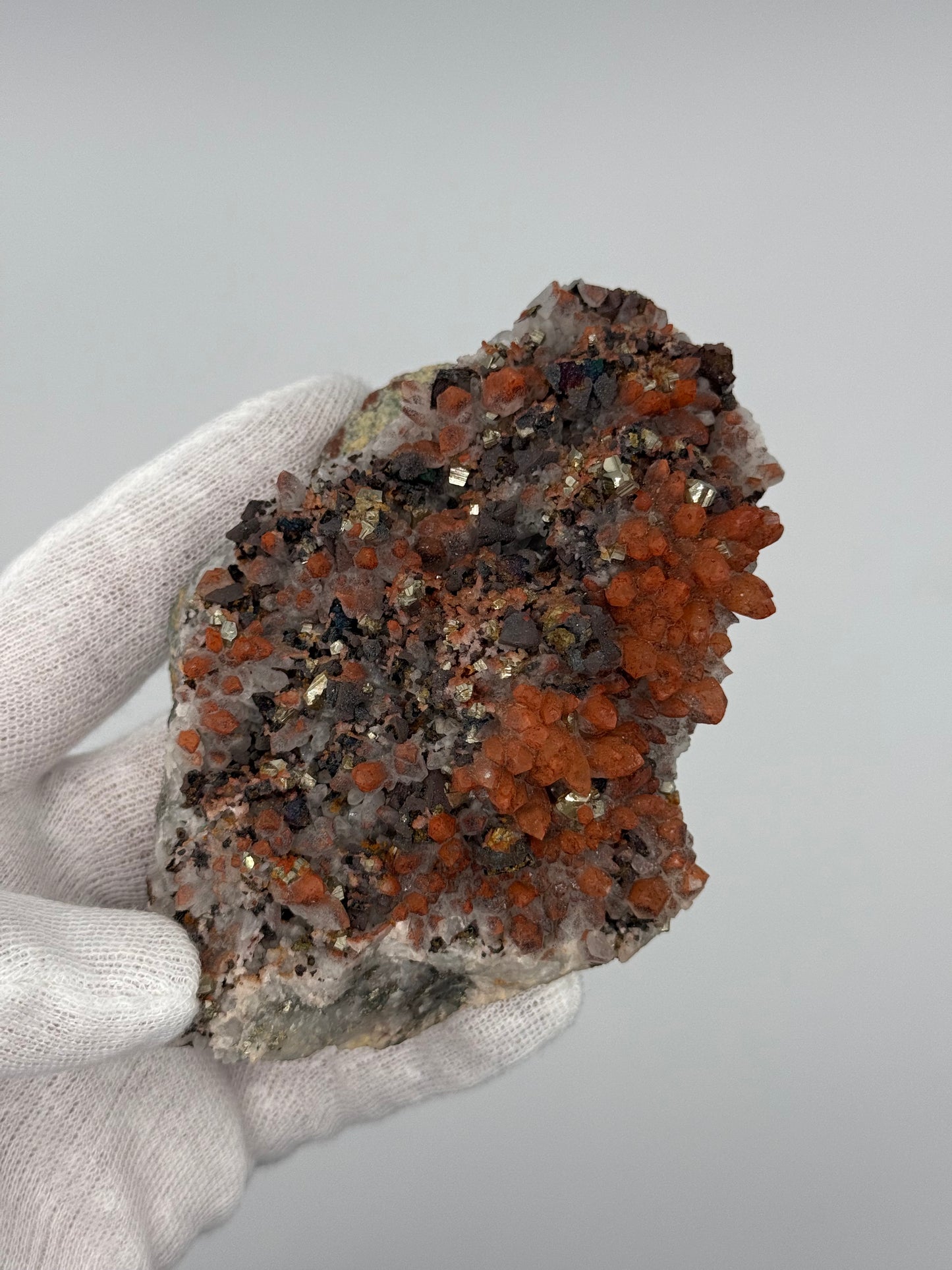 GALENA, CHALCOPYRITE, HEMATITE & QUARTZ - DAYE CO., HUANGSHI, HUBBEI, CHINA