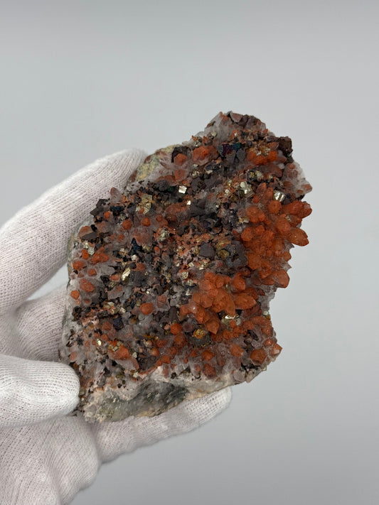 GALENA, CHALCOPYRITE, HEMATITE & QUARTZ - DAYE CO., HUANGSHI, HUBBEI, CHINA