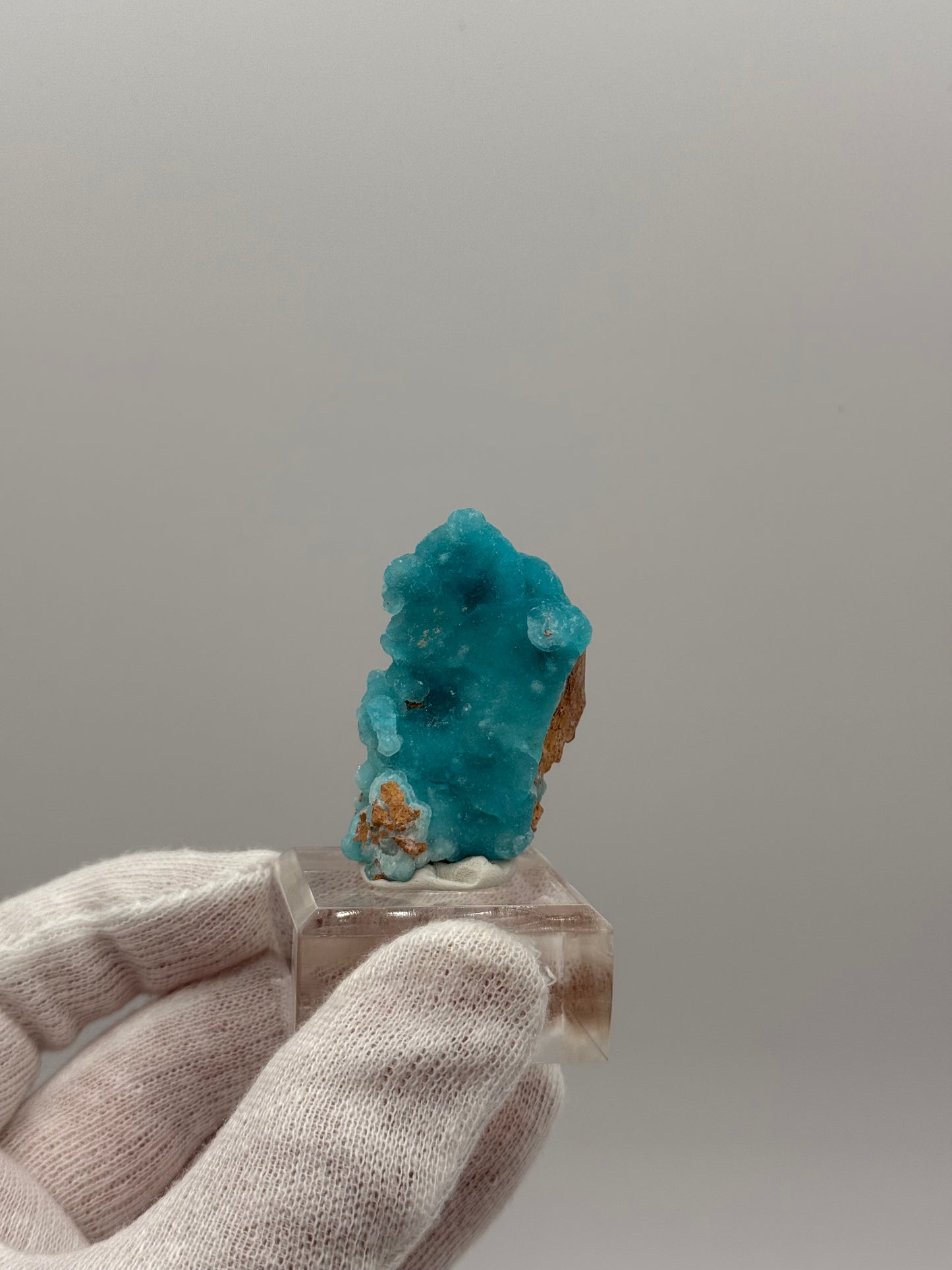 BLUE HEMIMORPHITE - M'FOUADI, BOUENZA DEPARTMENT, CONGO