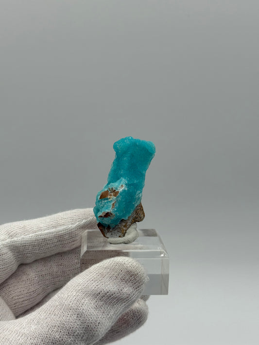 BLUE HEMIMORPHITE - M'FOUADI, BOUENZA DEPARTMENT, CONGO