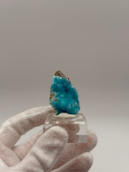 BLUE HEMIMORPHITE - M'FOUADI, BOUENZA DEPARTMENT, CONGO