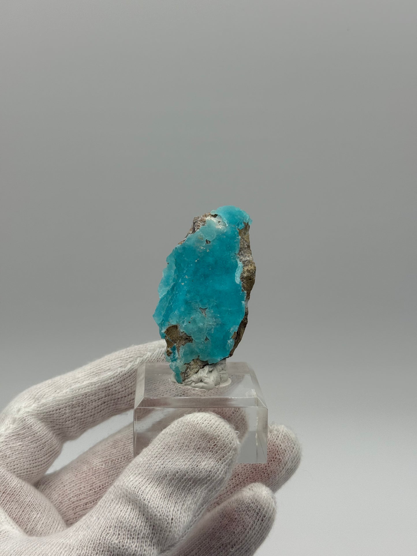 BLUE HEMIMORPHITE - M'FOUADI, BOUENZA DEPARTMENT, CONGO
