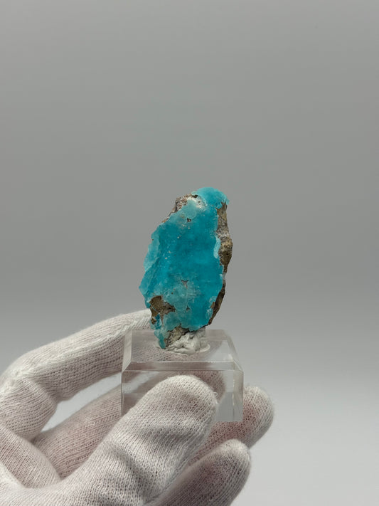 BLUE HEMIMORPHITE - M'FOUADI, BOUENZA DEPARTMENT, CONGO