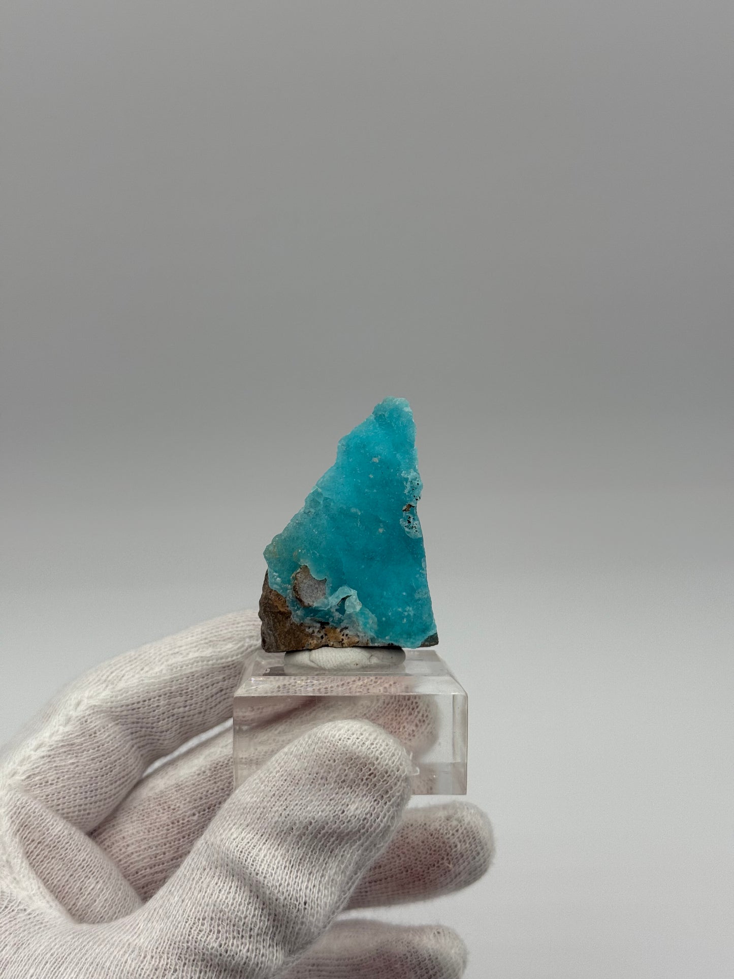 BLUE HEMIMORPHITE - M'FOUADI, BOUENZA DEPARTMENT, CONGO
