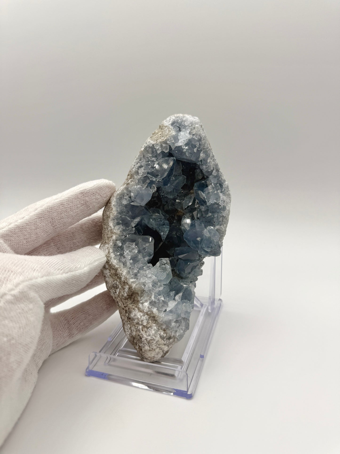 SKY BLUE CELESTITE GEODE - SANKOANY, KETSEPY MAHAJANGA, MADAGASCAR