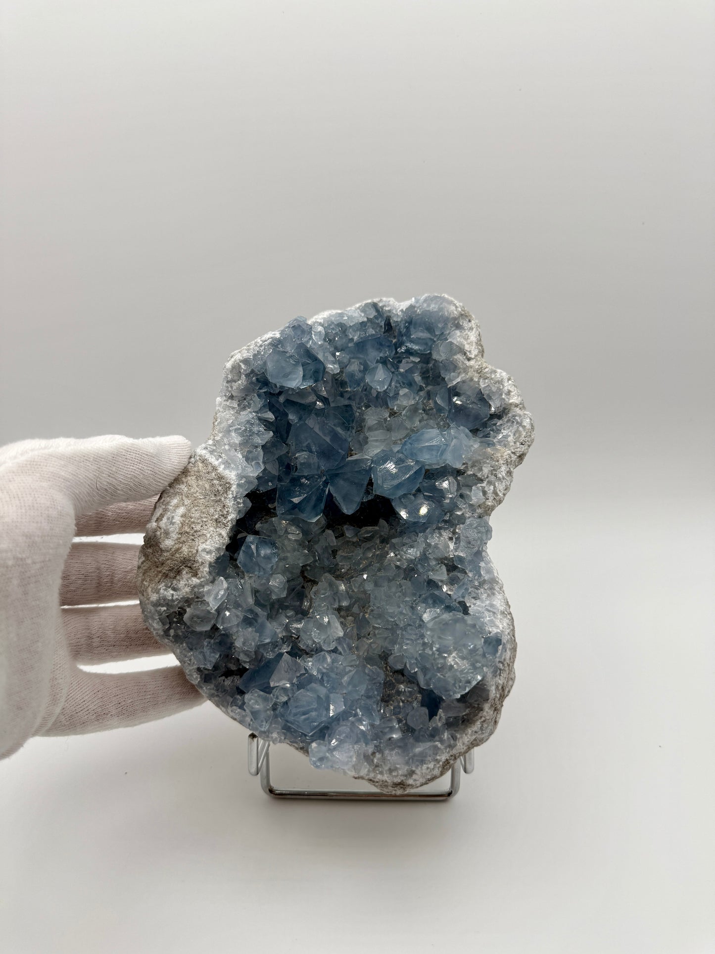 SKY BLUE CELESTITE GEODE - SANKOANY, KETSEPY MAHAJANGA, MADAGASCAR