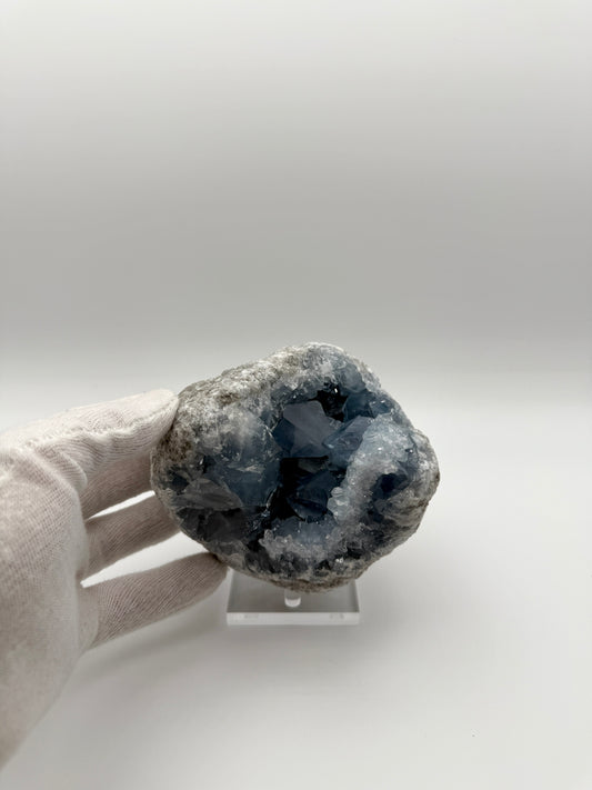 SKY BLUE CELESTITE GEODE - SANKOANY, KETSEPY MAHAJANGA, MADAGASCAR