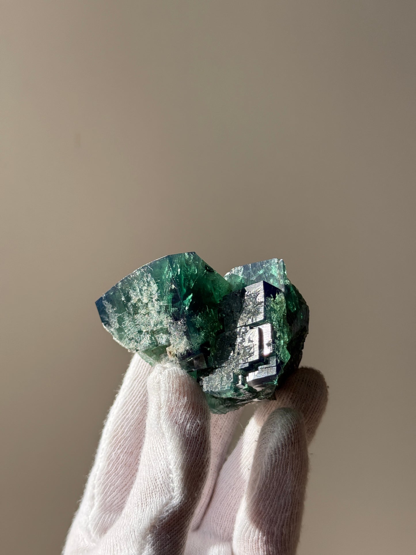FLUORITE "THE BIG WHOPPER POCKET" - DIANA MARIA MINE, FROSTERLEY, WEARDALE, CO. DURHAM, ENGLAND