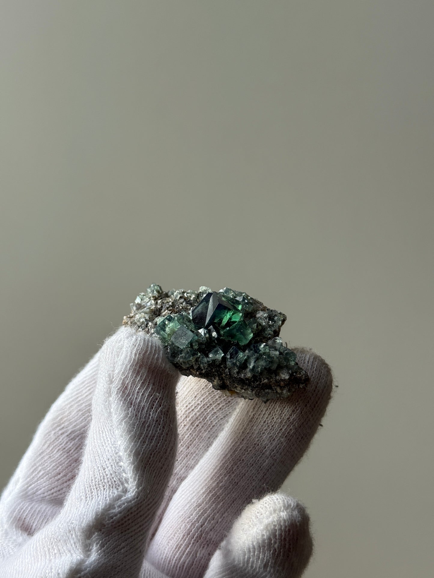 FLUORITE "POCKET 42" - DIANA MARIA MINE, FROSTERLEY, WEARDALE, CO. DURHAM, ENGLAND