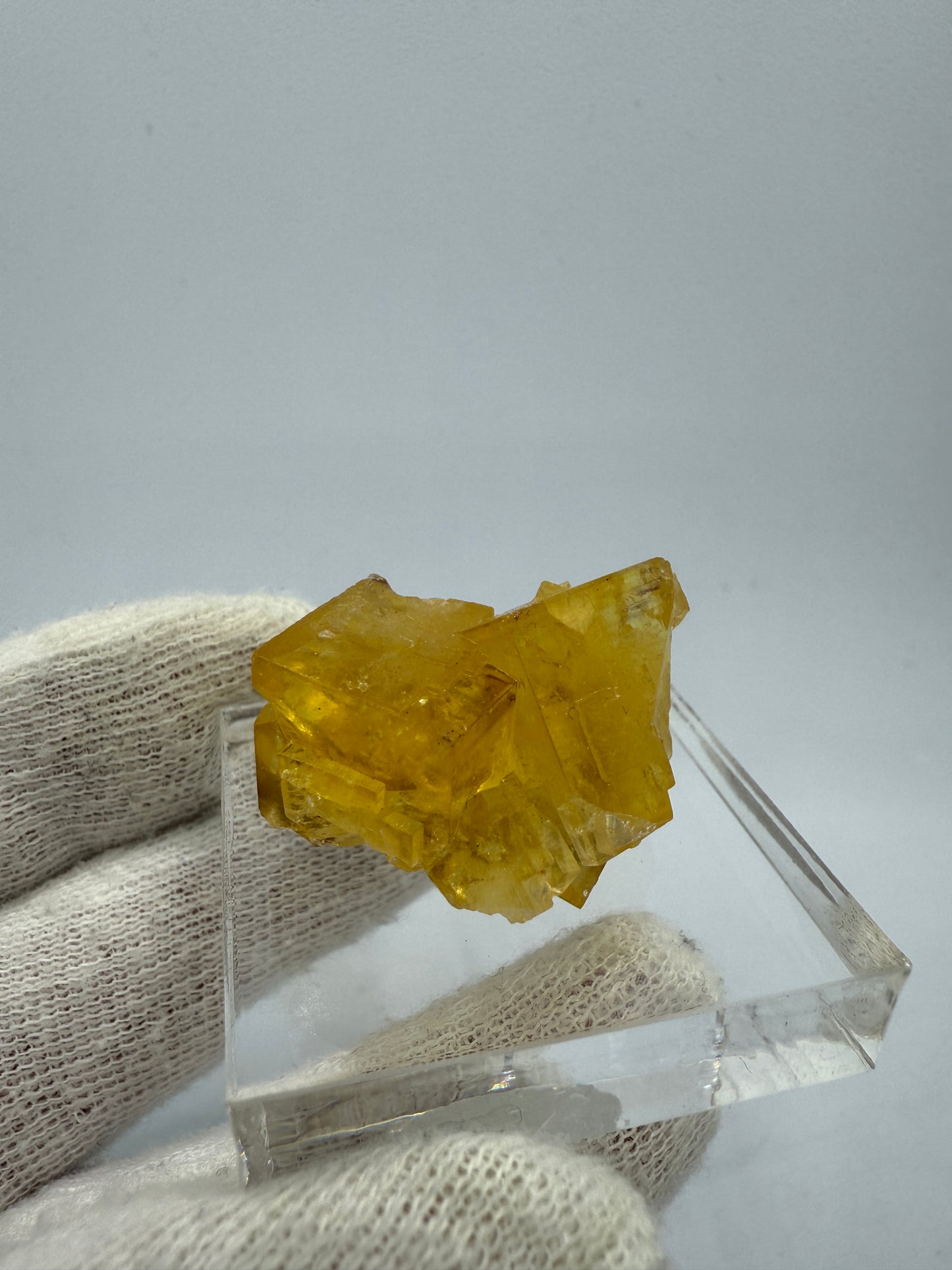 YELLOW FLUORITE - TOUROUR-EL HAMDA QUARRIES, DRAA-TAFILALET REGION, MOROCCO