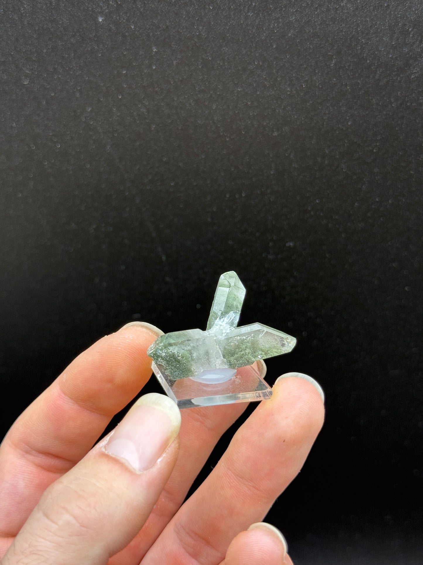 QUARTZ WITH CHLORITE INCLUSIONS - DARA ISMAEL DISTRICT, SOUTH WAZIRSTAN, PAKISTAN