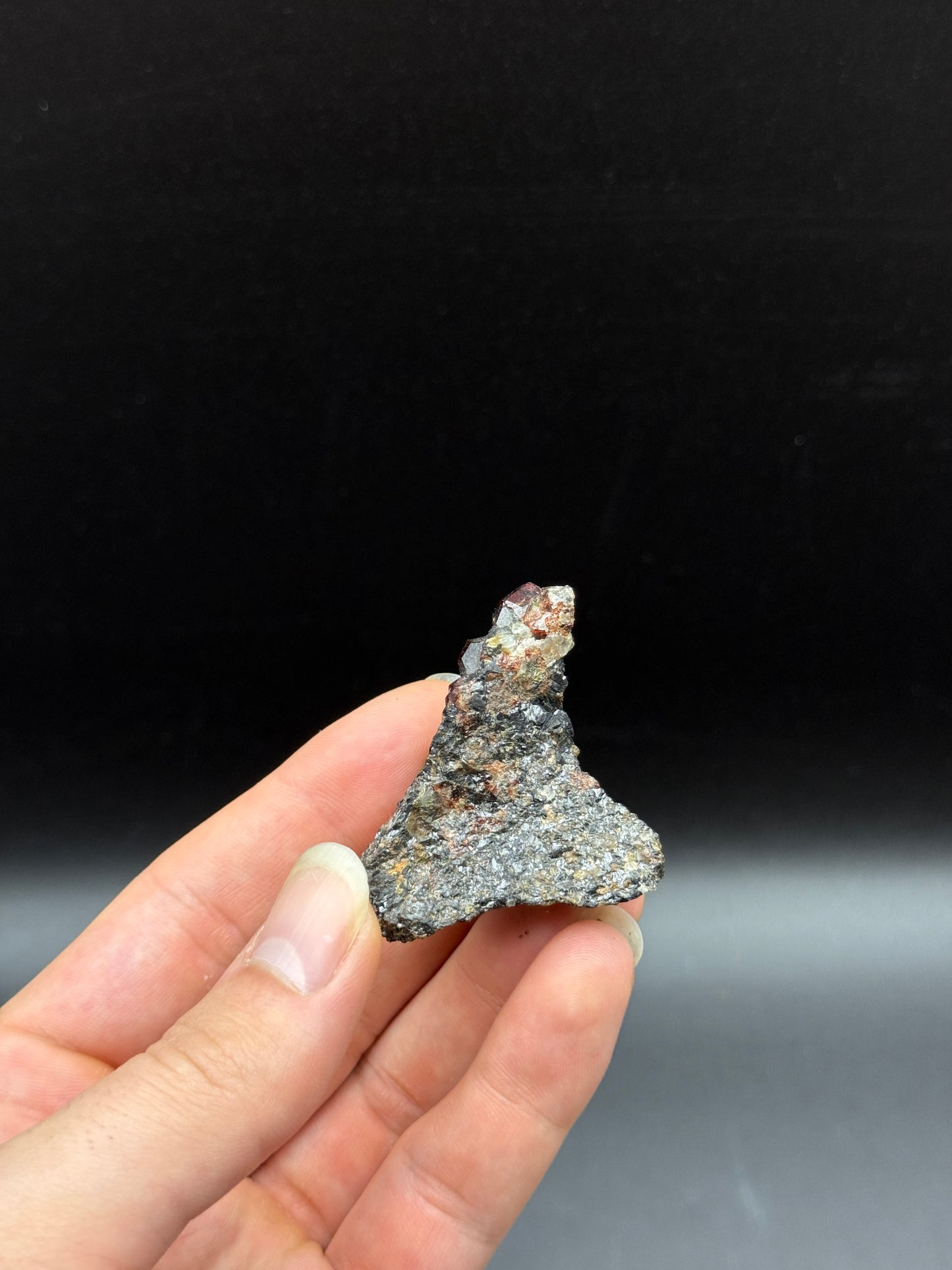 SPESSARTINE GARNET & GALENA - BROKEN HILL, NEW SOUTH WALES