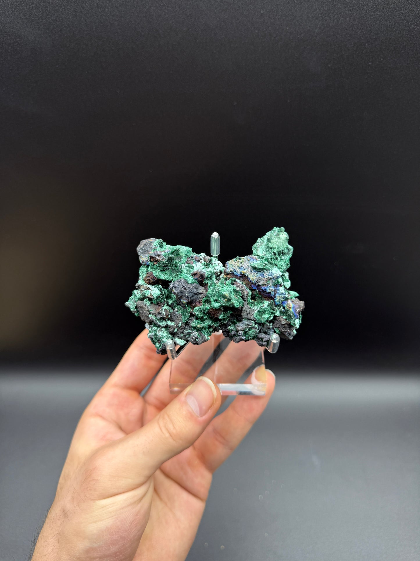 MALACHITE AFTER AZURITE - WHIM CREEK MINE, WESTERN AUSTRALIA