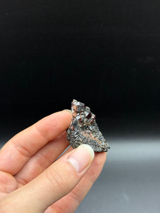 SPESSARTINE GARNET & GALENA - BROKEN HILL, NEW SOUTH WALES