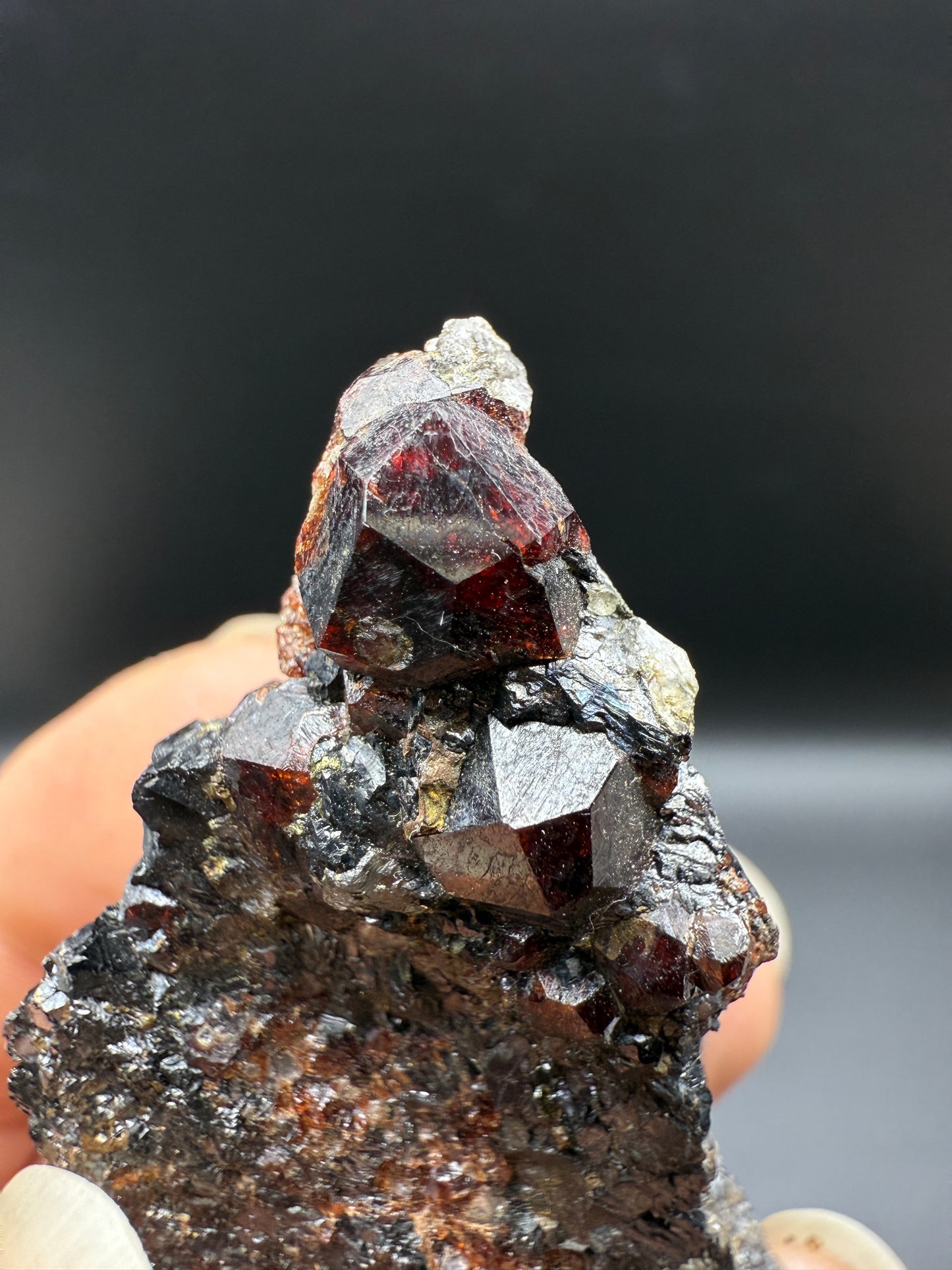 SPESSARTINE GARNET & GALENA - BROKEN HILL, NEW SOUTH WALES