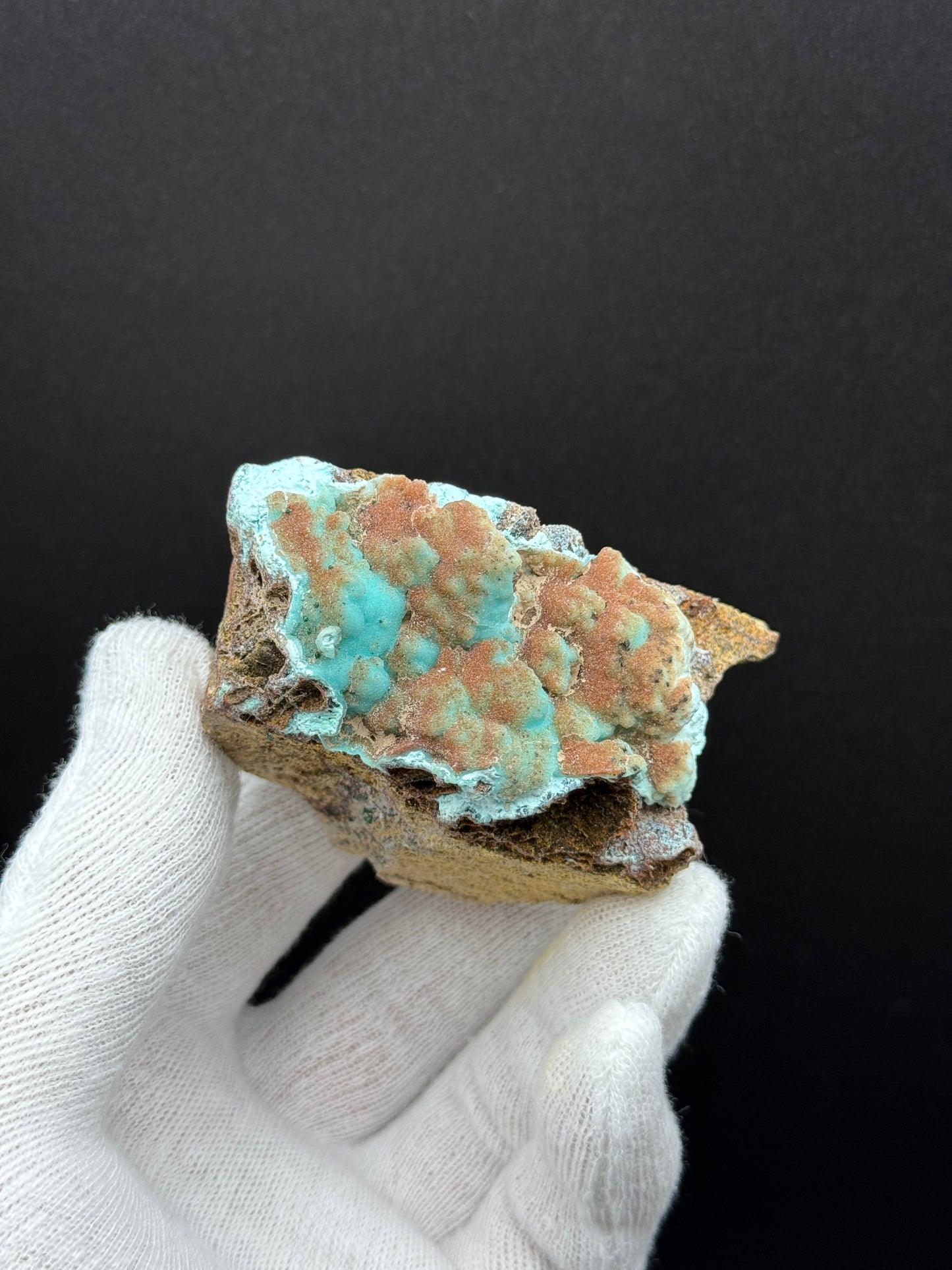 DRUZY QUARTZ ON CHRYSOCOLLA - LIKASI, CONGO