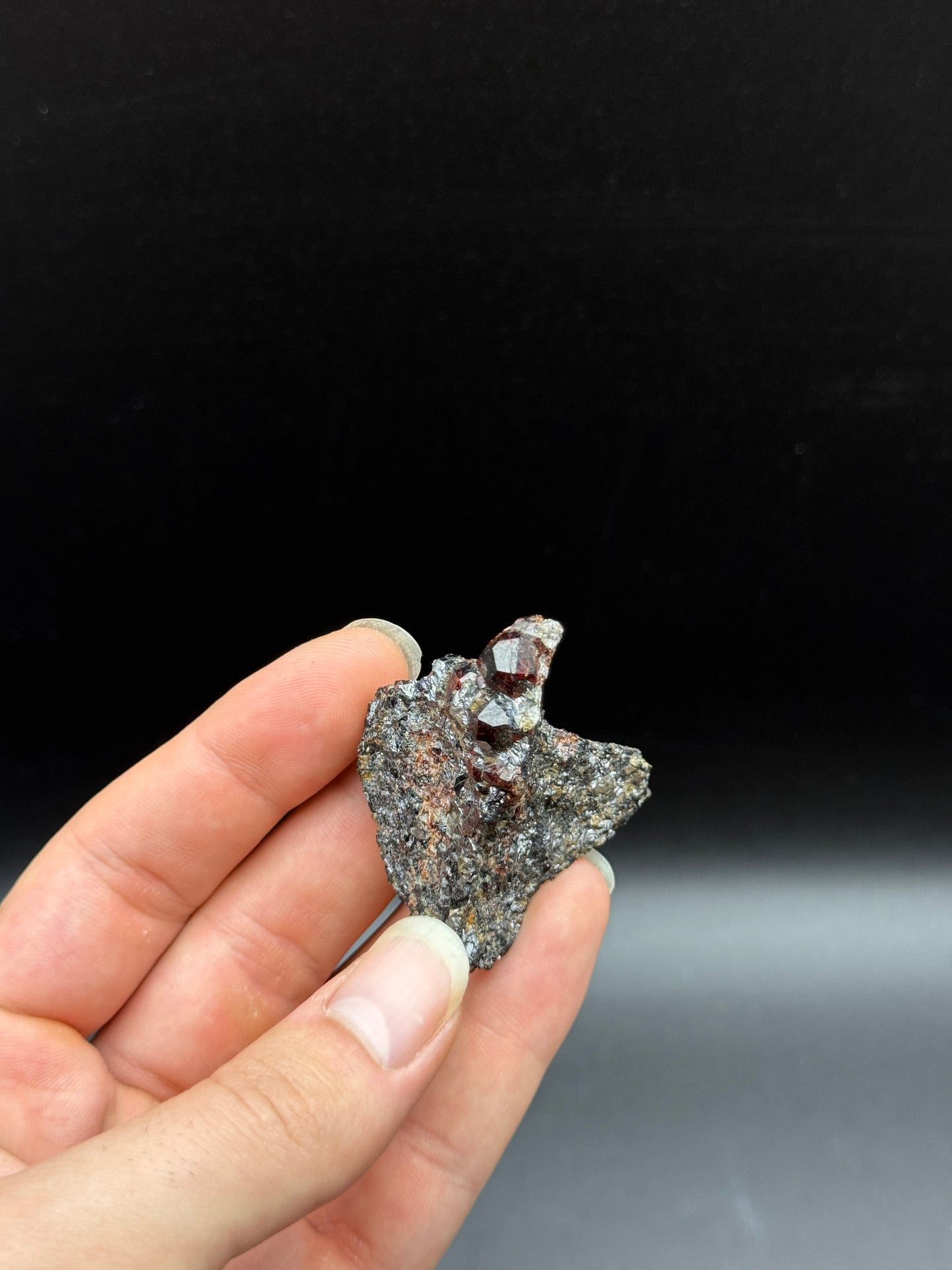 SPESSARTINE GARNET & GALENA - BROKEN HILL, NEW SOUTH WALES