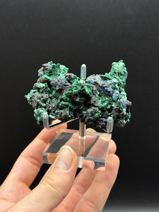 MALACHITE AFTER AZURITE - WHIM CREEK MINE, WESTERN AUSTRALIA