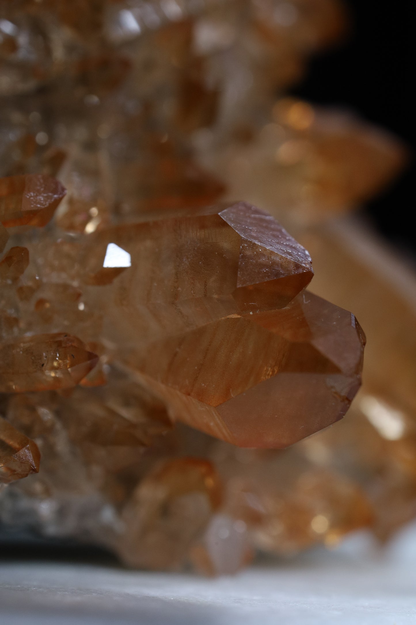 GEMMY ORANGE QUARTZ CLUSTER - SWEDEN
