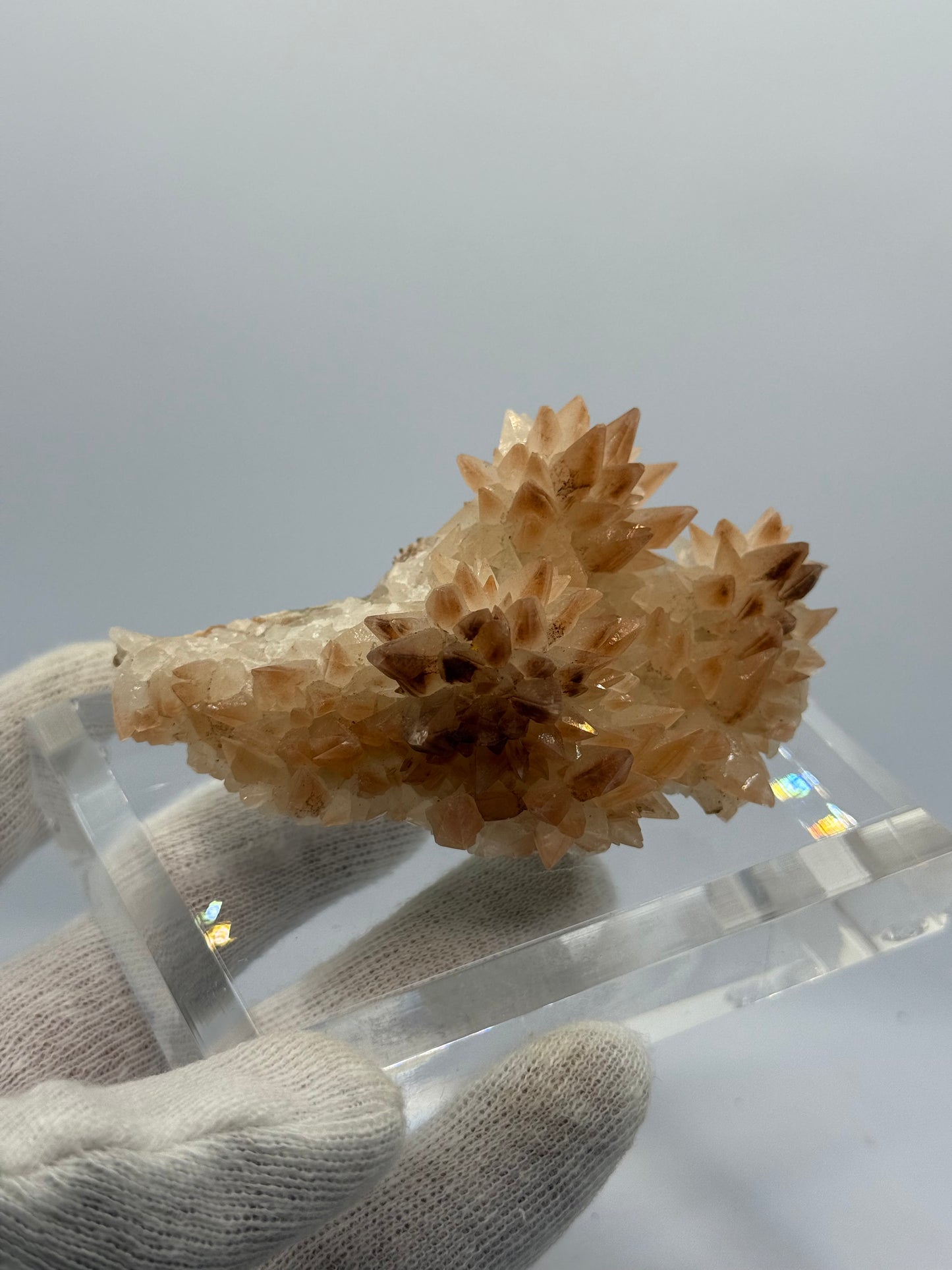 HEMATITE INCLUDED DOGTOOTH CALCITE - TONGLUSHAN MINE, CHINA