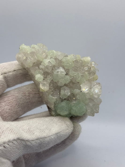 QUARTZ, PREHNITE AND BABINGTONITE - YUNNAN, CHINA