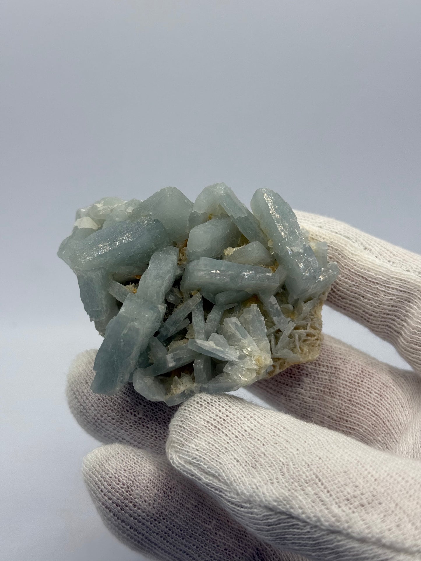 BLUE BARITE - JEBEL QUICHAWE SAGANGANE, MOROCCO