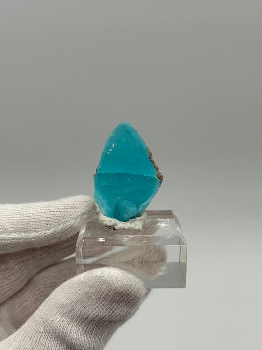 BLUE HEMIMORPHITE - M'FOUADI, BOUENZA DEPARTMENT, CONGO