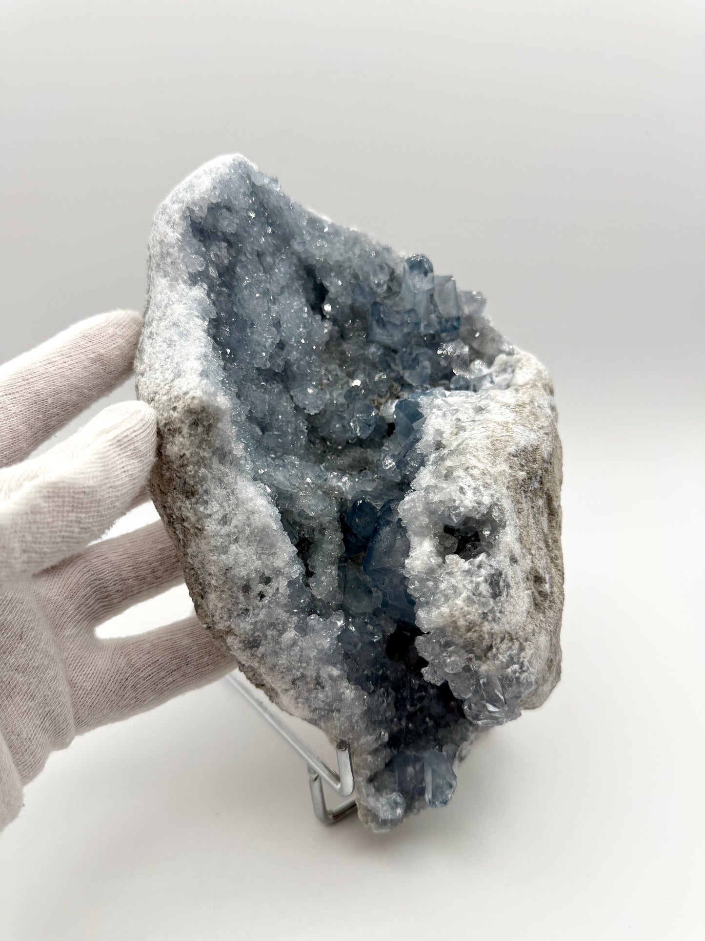 SKY BLUE CELESTITE GEODE - SANKOANY, KETSEPY MAHAJANGA, MADAGASCAR