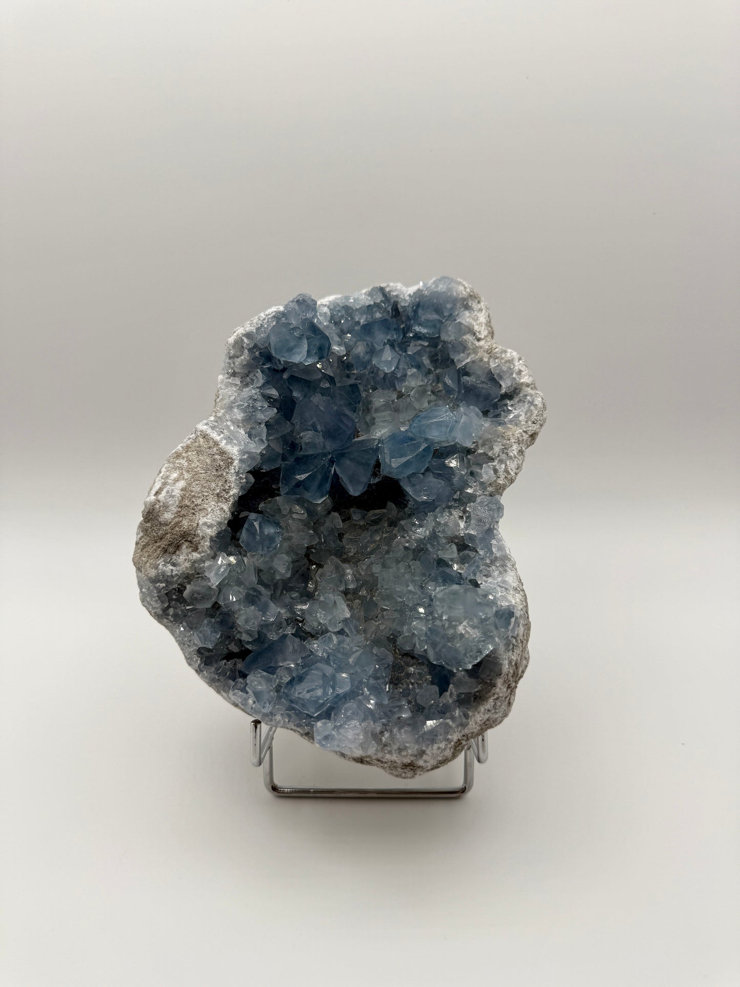 SKY BLUE CELESTITE GEODE - SANKOANY, KETSEPY MAHAJANGA, MADAGASCAR