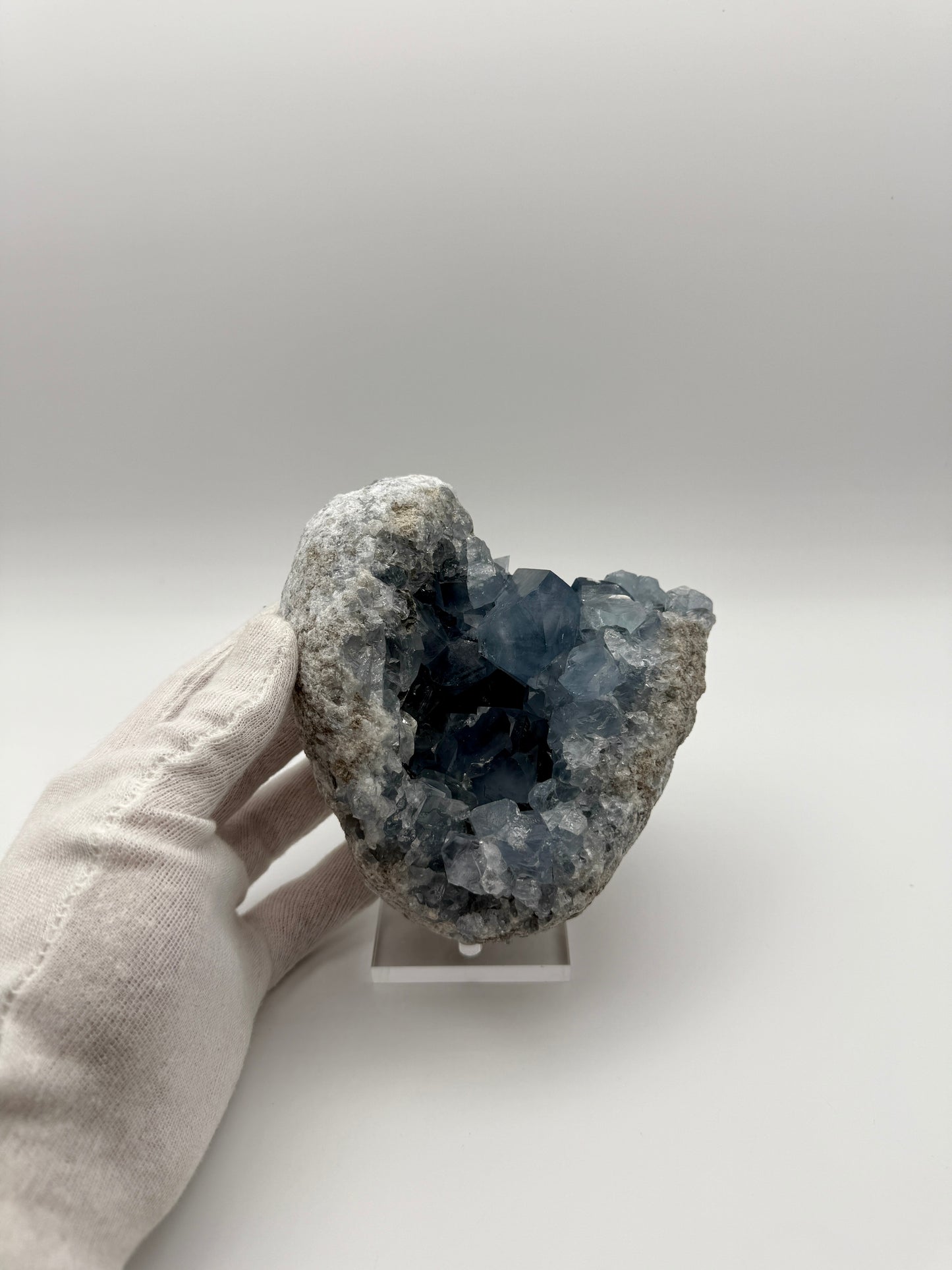SKY BLUE CELESTITE GEODE - SANKOANY, KETSEPY MAHAJANGA, MADAGASCAR
