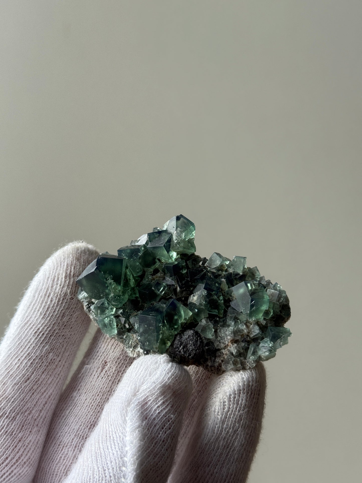 FLUORITE "POCKET 42" - DIANA MARIA MINE, FROSTERLEY, WEARDALE, CO. DURHAM, ENGLAND