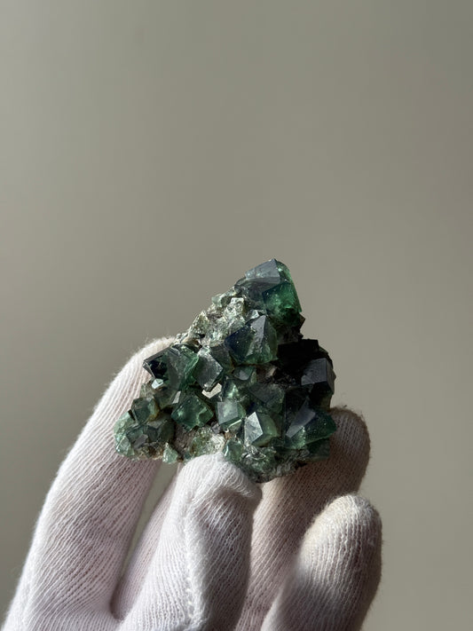 FLUORITE "POCKET 42" - DIANA MARIA MINE, FROSTERLEY, WEARDALE, CO. DURHAM, ENGLAND
