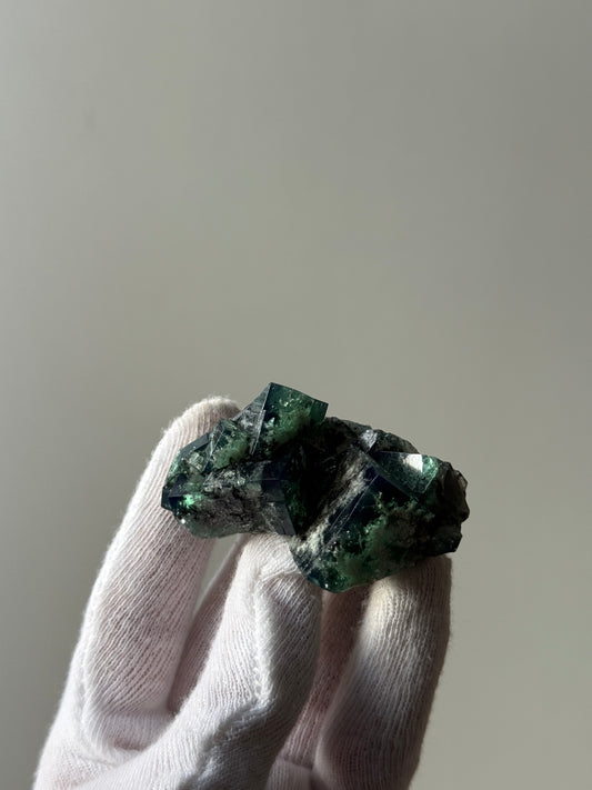 FLUORITE "POCKET 42" - DIANA MARIA MINE, FROSTERLEY, WEARDALE, CO. DURHAM, ENGLAND